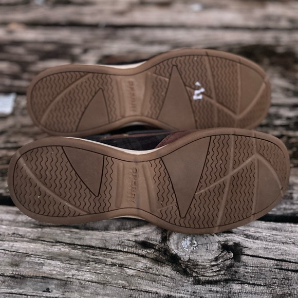 Sperry Top Siders Leather Blue Green Tartan Plaid Women's Boat Shoes Size 6.5 - Picture 8 of 12